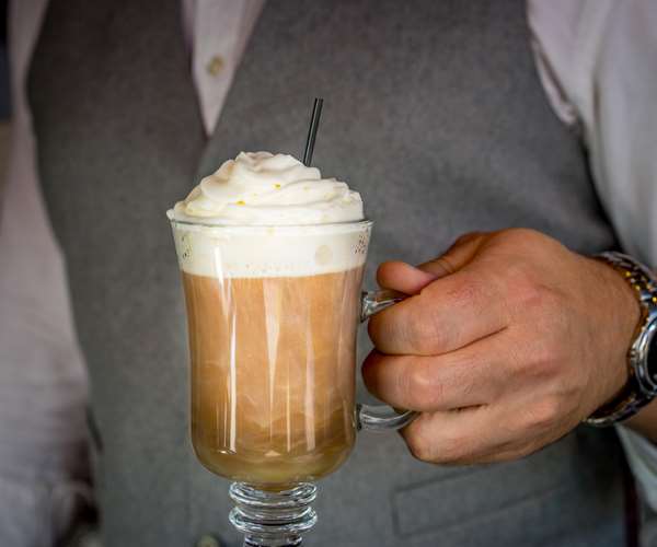 cappuccino with irish whiskey