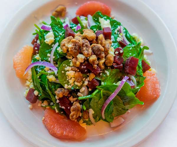 spinach and grapefruit salad